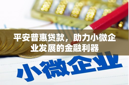 诸暨平安普惠贷款，助力小微企业发展的金融利器
